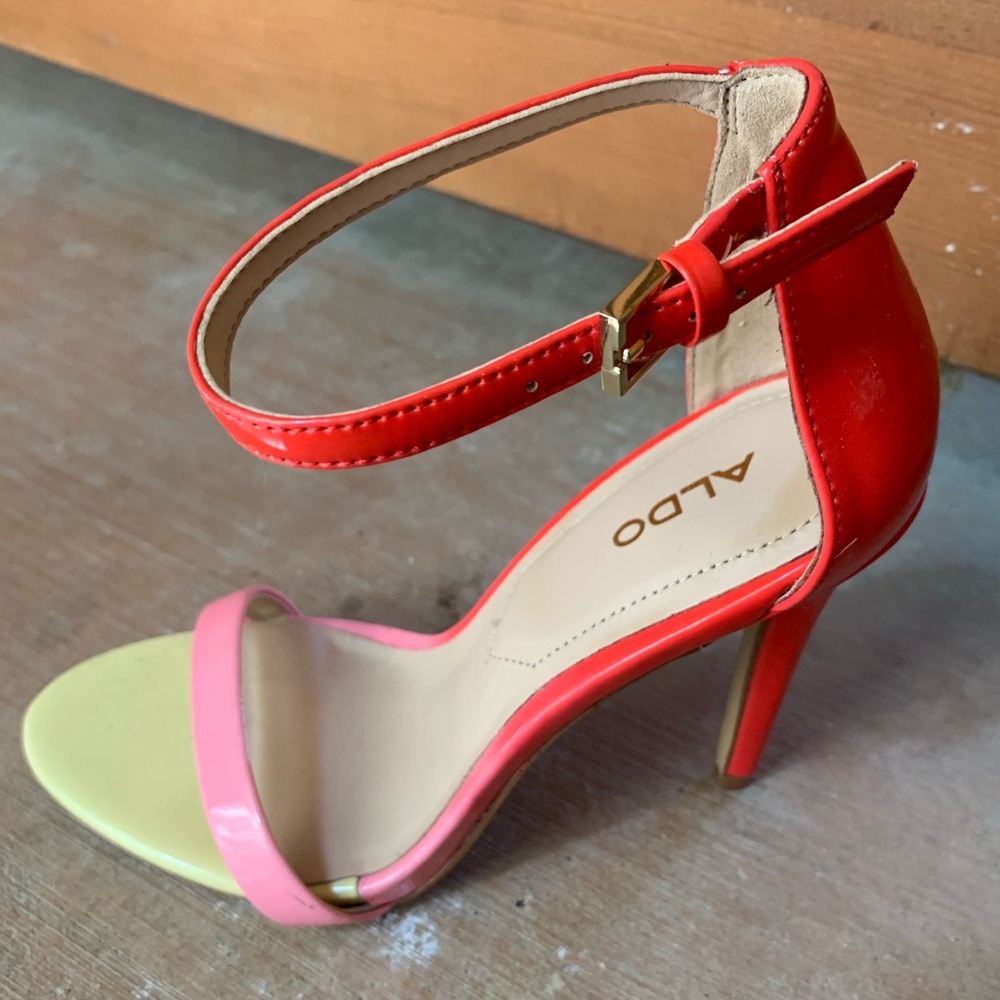 Color blocked heels